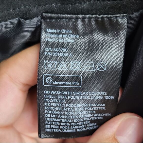 H&M Devided Black Mini Skirt Size 6‎ - Picture 7 of 7